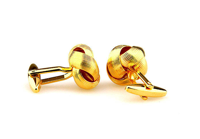  Gold Luxury Cufflinks Metal Cufflinks Knot Wholesale & Customized  CL667011