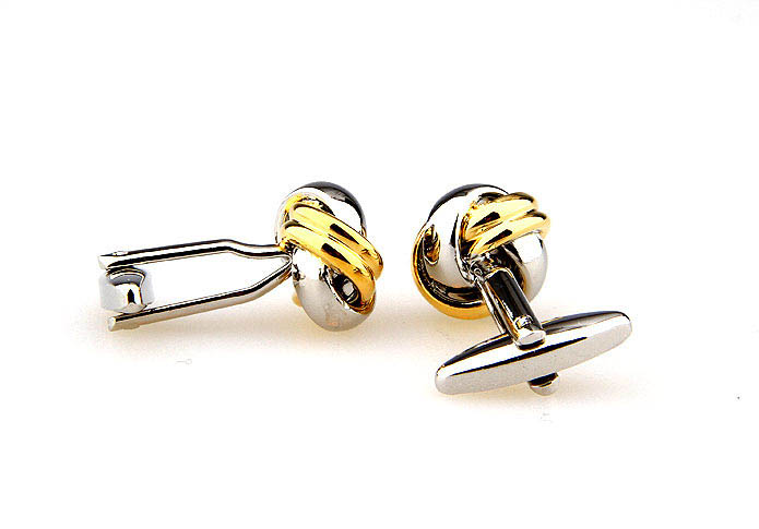  Gold Luxury Cufflinks Metal Cufflinks Knot Wholesale & Customized  CL667027