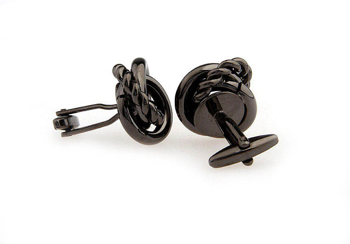  Gray Steady Cufflinks Metal Cufflinks Knot Wholesale & Customized  CL667134