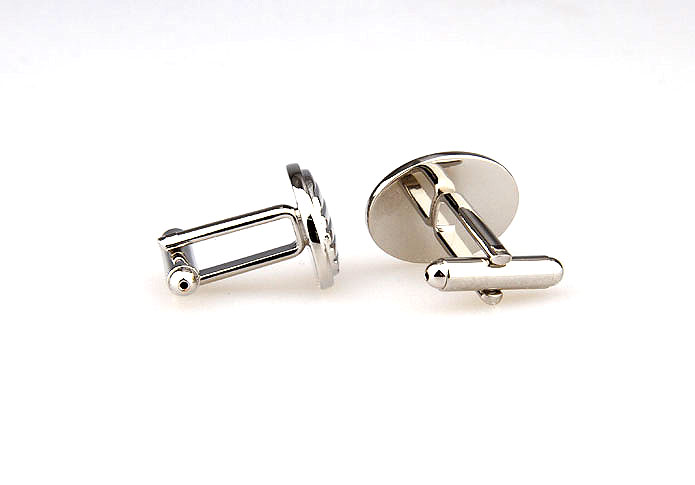  Silver Texture Cufflinks Metal Cufflinks Wholesale & Customized  CL667231