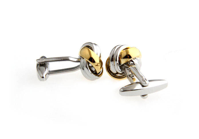  Gold Luxury Cufflinks Metal Cufflinks Knot Wholesale & Customized  CL667449