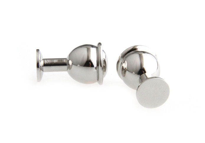 Small handless winecup Cufflinks  Silver Texture Cufflinks Metal Cufflinks Funny Wholesale & Customized  CL667470