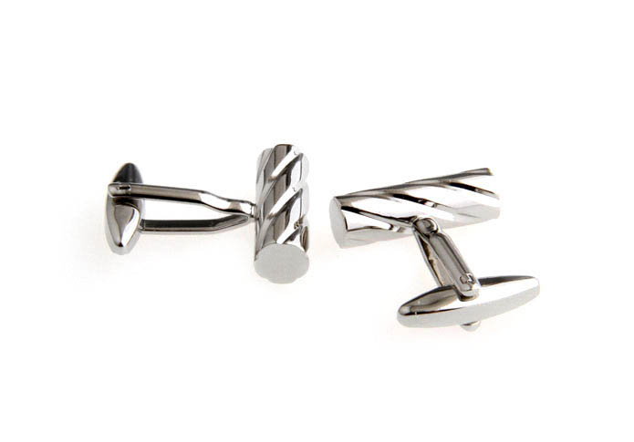  Silver Texture Cufflinks Metal Cufflinks Wholesale & Customized  CL667499