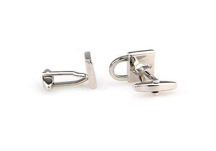 Locks Cufflinks  Silver Texture Cufflinks Metal Cufflinks Tools Wholesale & Customized  CL667638