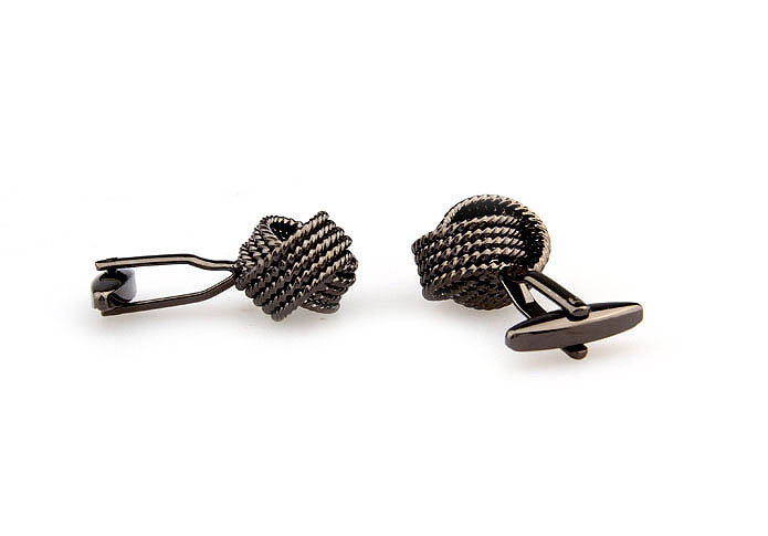  Gray Steady Cufflinks Metal Cufflinks Knot Wholesale & Customized  CL667677
