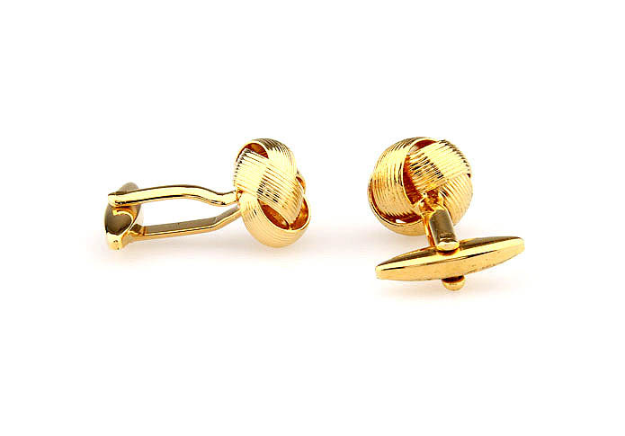  Gold Luxury Cufflinks Metal Cufflinks Knot Wholesale & Customized  CL667894