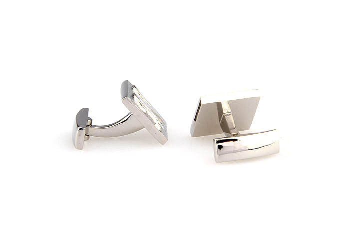 26 Letters N Cufflinks  Silver Texture Cufflinks Metal Cufflinks Symbol Wholesale & Customized  CL667990