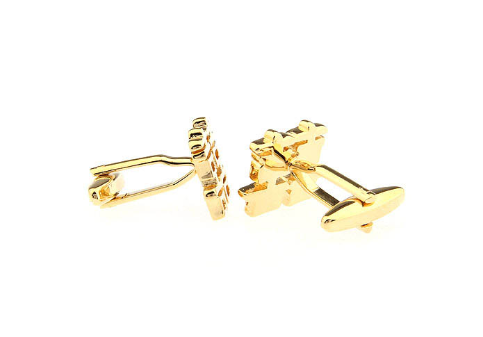 Double Happiness word Cufflinks  Gold Luxury Cufflinks Metal Cufflinks Wedding Wholesale & Customized  CL668126