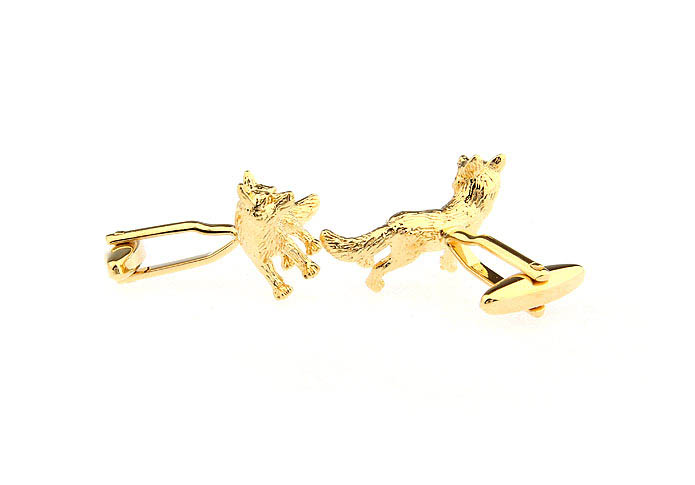 SnowFox Cufflinks  Gold Luxury Cufflinks Metal Cufflinks Animal Wholesale & Customized  CL668127