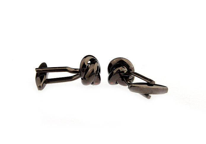  Gray Steady Cufflinks Metal Cufflinks Knot Wholesale & Customized  CL668163