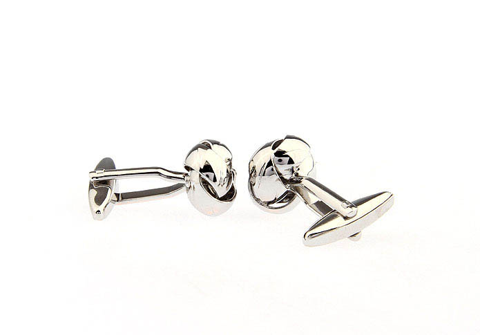  Silver Texture Cufflinks Metal Cufflinks Knot Wholesale & Customized  CL668167