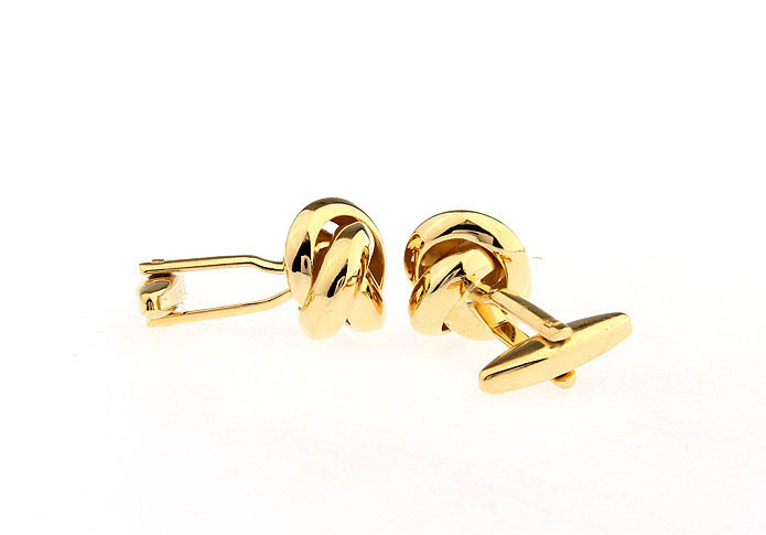 Gold Luxury Cufflinks Metal Cufflinks Knot Wholesale & Customized  CL668170