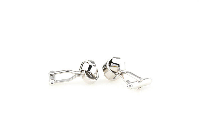  Silver Texture Cufflinks Metal Cufflinks Knot Wholesale & Customized  CL671388