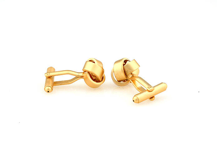  Gold Luxury Cufflinks Metal Cufflinks Knot Wholesale & Customized  CL671389
