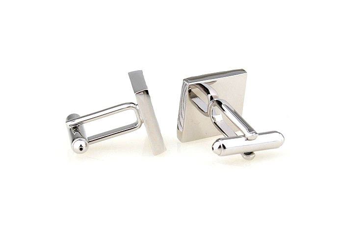  Silver Texture Cufflinks Metal Cufflinks Wholesale & Customized  CL671454