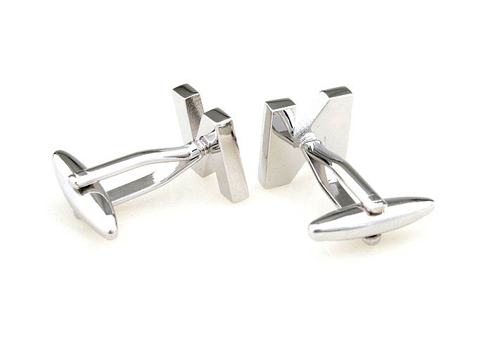 Letters N Cufflinks  Silver Texture Cufflinks Metal Cufflinks Symbol Wholesale & Customized  CL671498