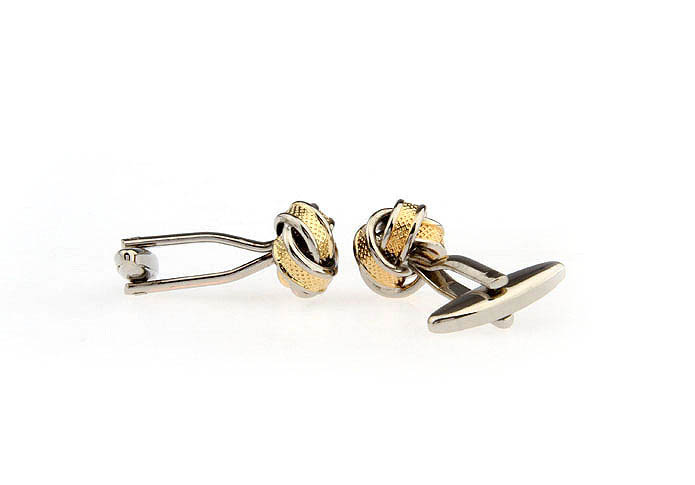 Gold Luxury Cufflinks Metal Cufflinks Knot Wholesale & Customized  CL671516
