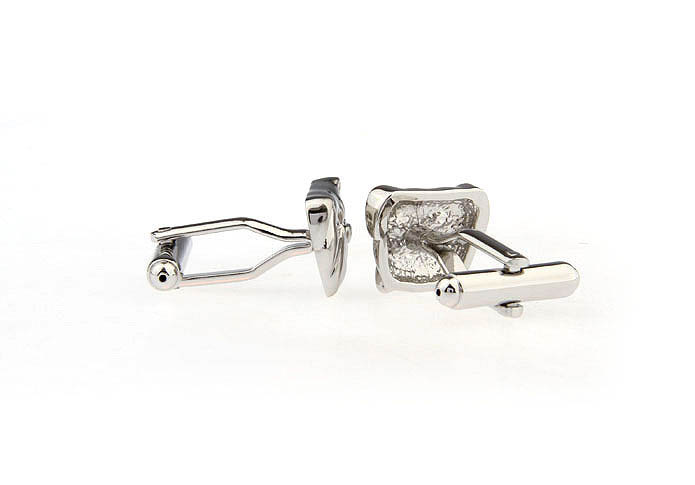  Silver Texture Cufflinks Metal Cufflinks Animal Wholesale & Customized  CL671590