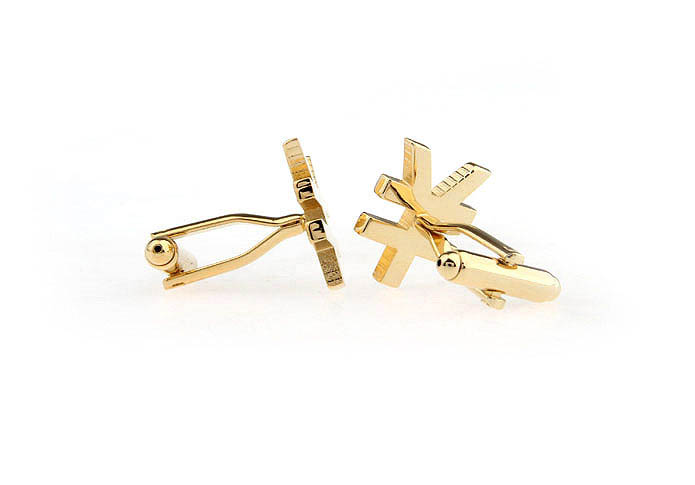 Symbol ¥ RMB Cufflinks  Gold Luxury Cufflinks Metal Cufflinks Symbol Wholesale & Customized  CL671606