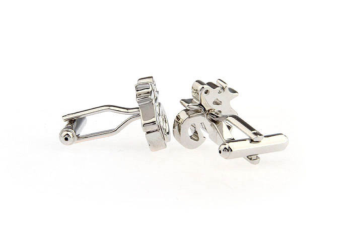 Chinese characters Cufflinks  Silver Texture Cufflinks Metal Cufflinks Symbol Wholesale & Customized  CL671641