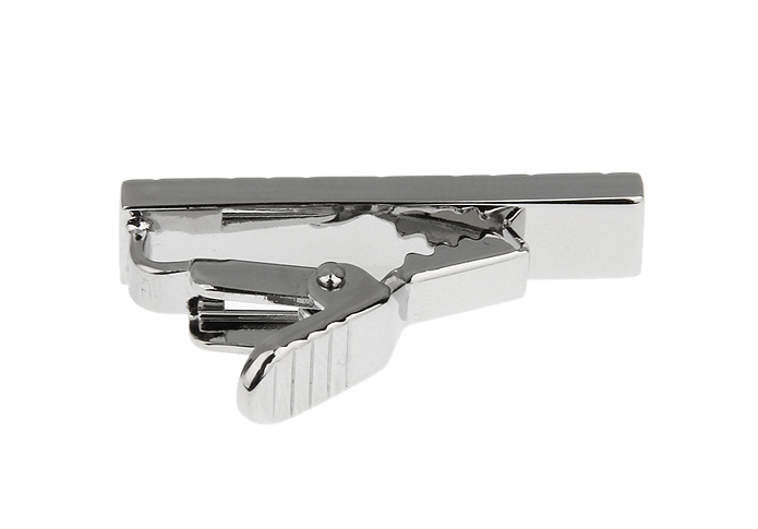  Silver Texture Tie Clips Metal Tie Clips Wholesale & Customized  CL807218