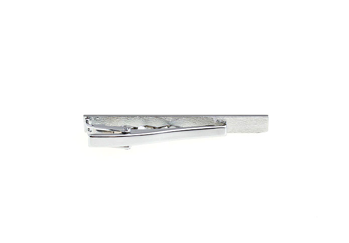  Silver Texture Tie Clips Metal Tie Clips Wholesale & Customized  CL840738