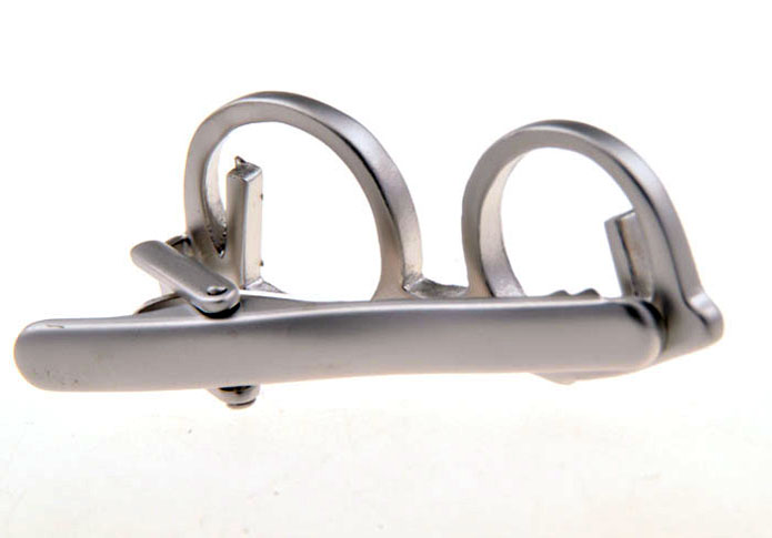 Silver Texture Tie Clips Metal Tie Clips Hipster Wear Wholesale & Customized  CL850923