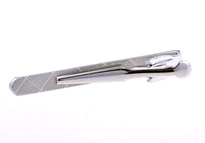  Silver Texture Tie Clips Metal Tie Clips Wholesale & Customized  CL850980