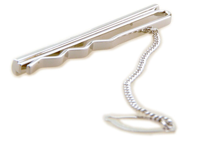  Silver Texture Tie Clips Metal Tie Clips Wholesale & Customized  CL851000