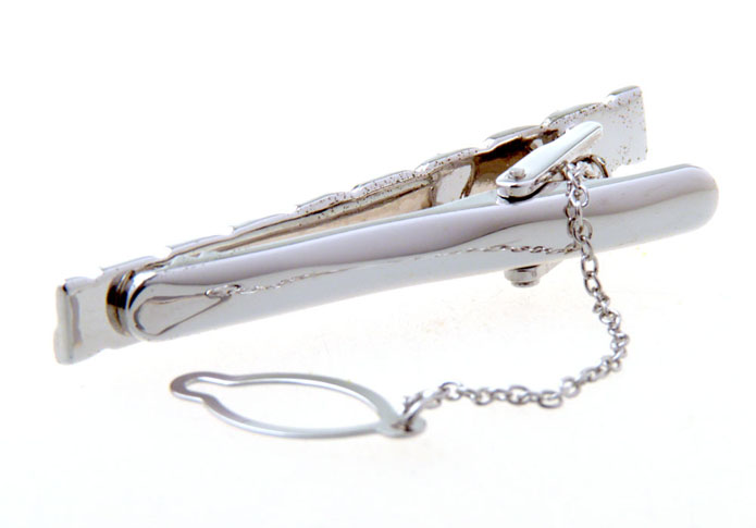  Silver Texture Tie Clips Metal Tie Clips Wholesale & Customized  CL851005