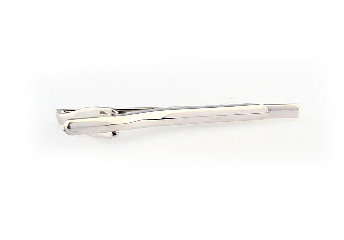  Silver Texture Tie Clips Metal Tie Clips Wholesale & Customized  CL860826