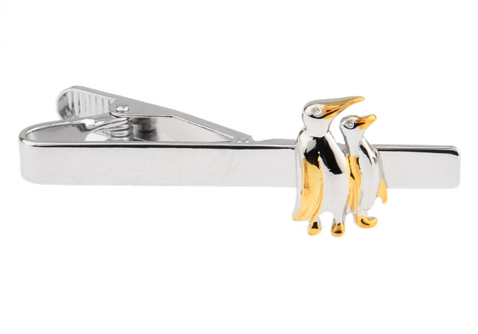 Penguin Tie Clips  Gold Luxury Tie Clips Metal Tie Clips Animal Wholesale & Customized  CL870817