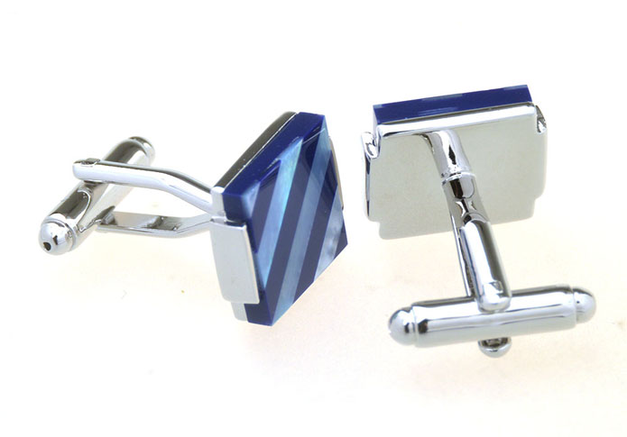 Blue White Cufflinks Shell Cufflinks Wholesale & Customized  CL656852