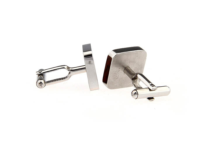  Khaki Dressed Cufflinks Stainless Steel Cufflinks Wholesale & Customized  CL620786