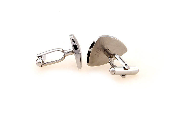 Spear shaped Cufflinks  Black Classic Cufflinks Stainless Steel Cufflinks Religious and Zen Wholesale & Customized  CL620810