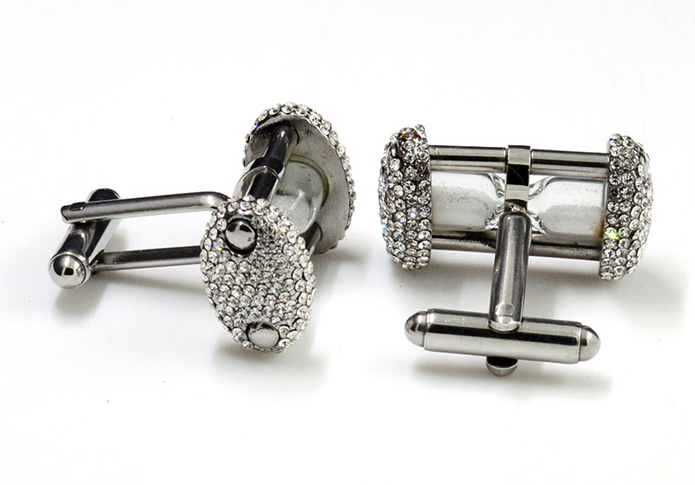 Hourglass Cufflinks  White Purity Cufflinks Stainless Steel Cufflinks Tools Wholesale & Customized  CL851172