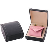 Imitation leather + Plastic Tie Boxes  Black Classic Tie Boxes Tie Boxes Wholesale & Customized  CL210563