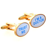 I'M A DOCTOR Cufflinks Gold Luxury Cufflinks Printed Cufflinks Symbol Wholesale & Customized CL654817