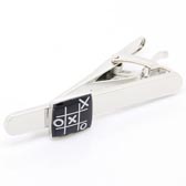 Squared Tie Clips  Black Classic Tie Clips Printed Tie Clips Funny Wholesale & Customized  CL850791