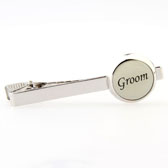 Groom Tie Clips  Black White Tie Clips Printed Tie Clips Wedding Wholesale & Customized  CL860767