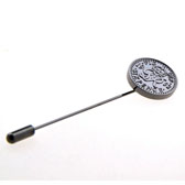 Fiddef Sixpence Tie Pin  Gun Metal Color Tie Pin Tie Pin Wholesale & Customized  CL954726