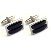  Black Classic Cufflinks Onyx Cufflinks Wholesale & Customized  CL653479