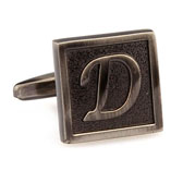 26 Letters D Cufflinks  Gray Steady Cufflinks Metal Cufflinks Symbol Wholesale & Customized  CL667957