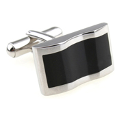  Black Classic Cufflinks Stainless Steel Cufflinks Wholesale & Customized  CL620723