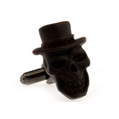 Skull Cufflinks  Khaki Dressed Cufflinks Woodcarving Cufflinks Skull Wholesale & Customized  CL671280